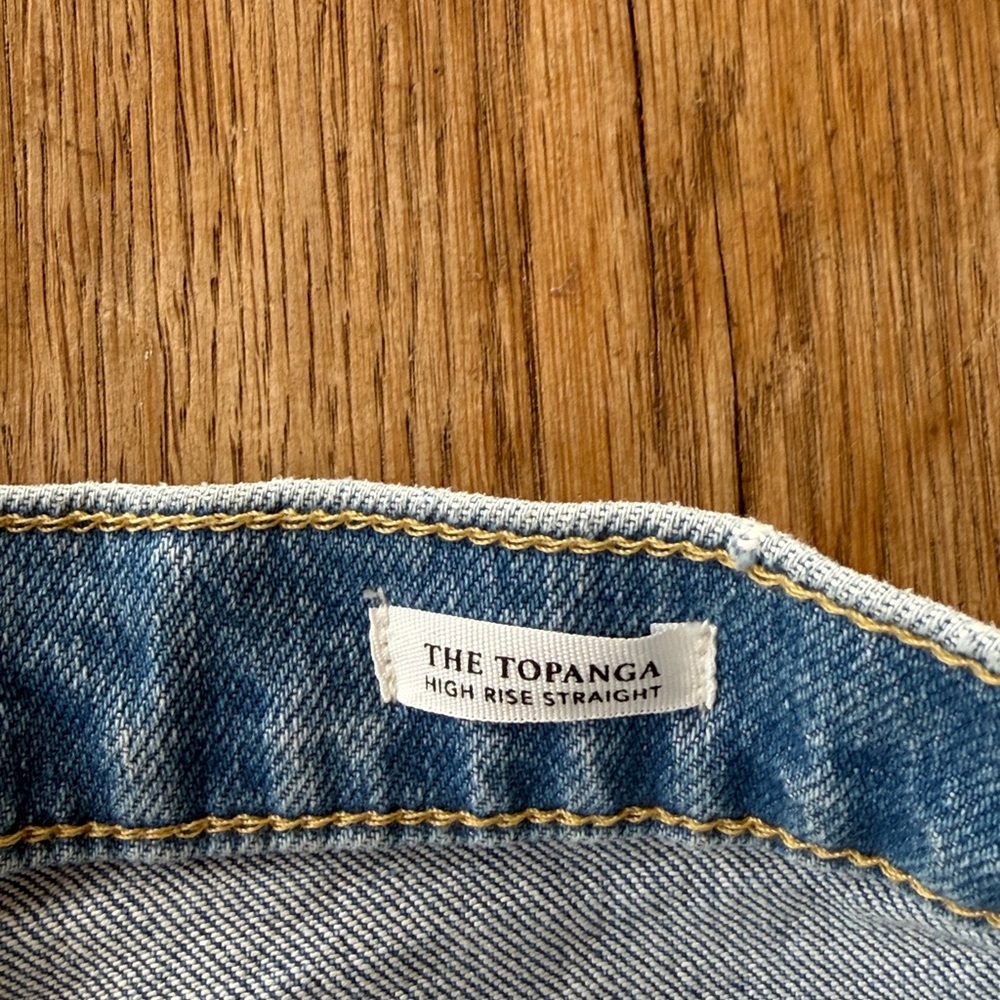 RAILS Topanga Straight Faded Blue Jeans Destroy in Faded Blue Size 28 - Picture 5 of 9